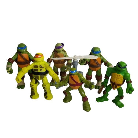Viacom Other - Teenage Mutant Ninja Turtles Action Figure Toy Lot 2012 Viacom 4 inches TMNT